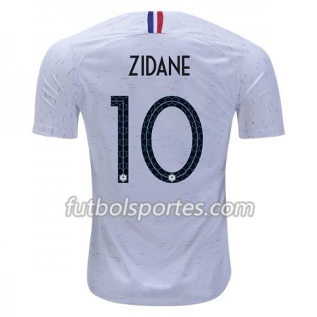 Camisetas Francia Zidane 10 Segunda Equipacion Mundial 2018